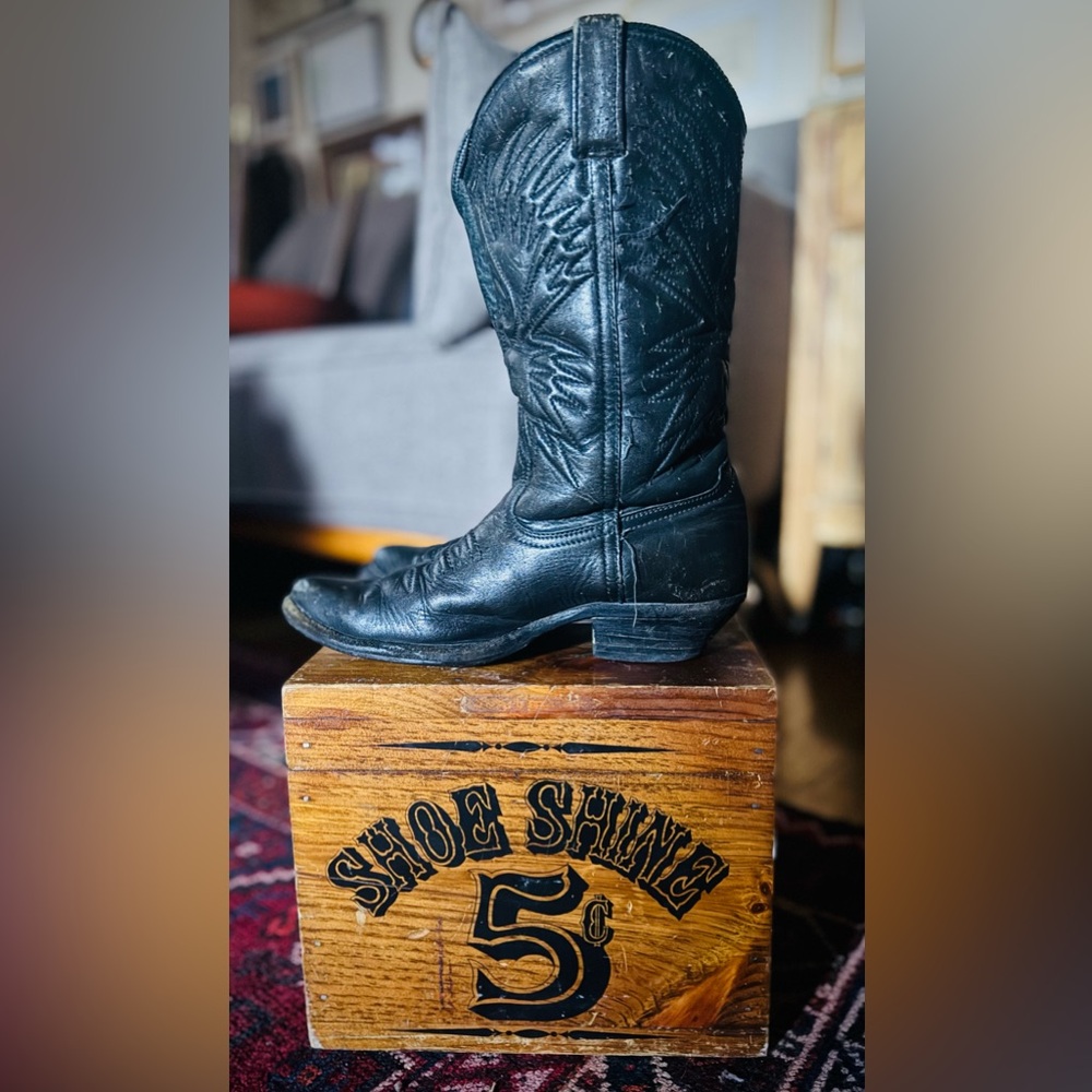 Black Western Cowboy Boot